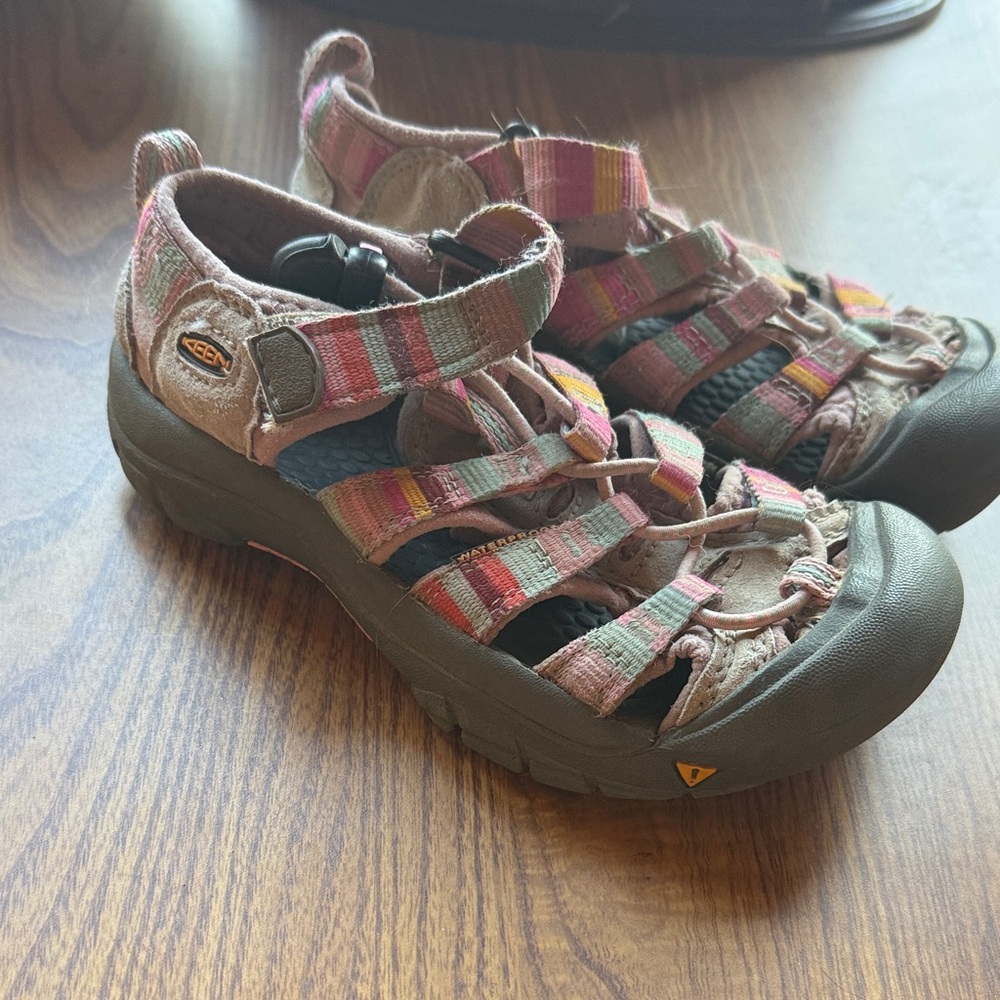 Keen Pink Striped  Strappy Sandals 12